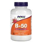 Вітамін В-50 комплекс Now Foods (Vitamin B-50) 250 таблеток