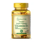 Вітамін D3 Vitamin D3 2000 МО/50 мкг Puritan's Pride 200 желатинових капсул