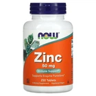 Цинк Now Foods (Zinc) 50 мг 250 таблеток