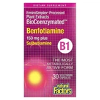 Бенфотиамин и сульбутиамин BioCoenzymated Benfotiamine plus Sulbutiamine Natural Factors, 30 капсул