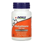 Натуральная добавка Now Foods Glutathione 500 мг Капсулы