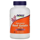Натуральная добавка Now Foods Hydrolyzed Beef Gelatin 550 мг