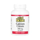 Кальций цитрат Calcium Citrate 350 мг Natural Factors, 90 Таблетки