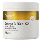 Омега 3 + вітамін Д3 + вітамін К2 OMEGA 3 D3 + K2 OstroVit 180 капсул