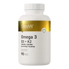 Омега 3, вітамін Д3 + вітамін К2, OMEGA 3 D3 + K2, OstroVit, 90 капсул