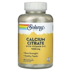 Кальцій цитрат з вітаміном Д3 Calcium Citrate w/Vit D-3 1000 мг Solaray, 180 капсул