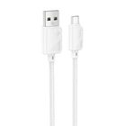 Дата кабель HOCO X113 Beneficio USB to MicroUSB (1m) (White) (219679)