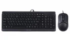 Комплект A4Tech Fstyler Sleek Multimedia Comfort F1512, Black, клавиатура+мышь, USB