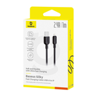Кабель USB-A Lightning Baseus Silky Series 2.4A, 1 м, чорний