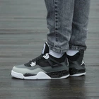 Кросівки чоловічі Air Jordan 4 Retro SE Fear Black White 44 (2516-1391634)