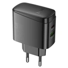 Сетевое зарядное устройство Hoco CS63A Bright GaN PD65W USB+Type-C Black