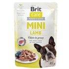 Вологий корм для собак Brit Care Mini pouch філе в соусі Ягня