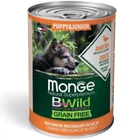 Влажный корм Monge Dog Wet Bwild Grain Free Puppy & Junior Утка тыква цуккини