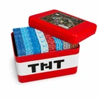 Детский магнитный конструктор-головоломка Magnetic Puzzle 240 деталей с боксом TNT и фигурками Красный