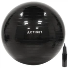 М'яч для фітнесу (фітбол) Actiget 75 см з насосом Black (ACT0146)