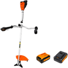 Коса аккумуляторная GTM BC56/1200BL KIT с АКБ и ЗУ, 56 В, нож + косящая головка + зарядное устройство (BC56/1200BL_KIT)