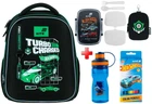 Рюкзак шкільний каркасний Kite Education Hot Wheels HW26-555S подарунок пляшка, ланчбокс та олівці (на зріст дитини 115-130 см)