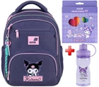 Рюкзак шкільний Kite Education Kuromi HK26-773M подарунок пляшка та олівці (на зріст дитини 130-145 см)