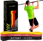 Набор резиновых петель-эспандеров для фитнеса и спорта Actiget Power Band 3 шт 2-25 кг (ACT0047)
