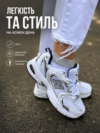Кроссовки женские NB 530 белые с синим 36 (23)