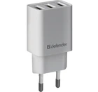 Зарядний пристрій Defender UPA-31 3xUSB-A 3.1A EU Plug білий для зарядки портативної електроніки (AFFD7156CE2F)