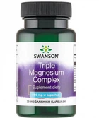 Капсули Triple Magnesium Complex Swanson, 30 шт (Свансон) – магній для нервів, серця та м’язів