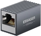 Соединитель витой пары ESSAGER Gigabit RJ45 Coupler Black (EZJRJK-XT0G-P)