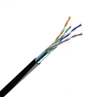 Кабель вита пара ЗЗКМ (FTP мідь вуличний) Cat. 5e F/UTP PE 4х2х24 AWG (72567) бухта 305м.