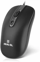 Компьютерная мышка REAL-EL RM-222 USB Черная