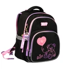 Школьный рюкзак Yes Pink Bear LED 38x30x15 см 17.1 л черный (550499)