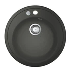Гранитная мойка для кухни Grohe K200 510x510 врезная, круглая, черная (31656AT0)