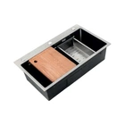ZERIX ZH7545-SET-05 NANO-SILVER Мойка, нержавейка (ZM5583)