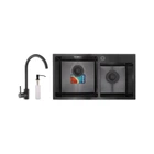 Mixxus SET-7843D-PVD Набір для кухні, чорний (MX0585)