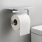 Тримач туалетного паперу з полицею Hansgrohe 41772000 хром