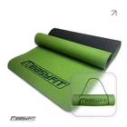 Коврик для йоги и фитнеса EasyFit TPE+TC 6 мм двухслойный зеленый-черный