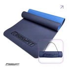 Коврик для йоги и фитнеса (йога мат) EasyFit TPE+TC 183х61см толщина 6мм двухслойный cиний-голубой (мат-каремат спортивный, йогамат для фитнеса, пилатеса)