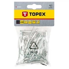 Заклепки Topex (4x12.5 мм, 50 шт) алюминиевые (23497)