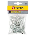 Заклепки Topex 4x8 мм, 50 шт) алюминиевые (23495)