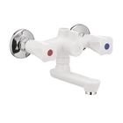 Змішувач для ванни PLAMIX OMEGA-142 WHITE (без шланга та лійки) (Колір білий) (PM0021)