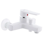 Змішувач для ванни PLAMIX LEO-009 WHITE (без шланга та лійки) (Колір білий) (PM0555)