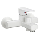 Змішувач для ванни PLAMIX LEO-009 EURO WHITE (без шланга та лійки) (Колір білий) (PM0633)