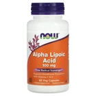 Добавка натуральна Now Foods Alpha Lipoic Acid 100мг Капсули