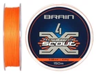 Шнур Brain Scout 4X 150m (fluoro Orange) 0.080mm 4.4kg