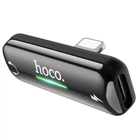 Перехідник Hoco LS27 Dual Lightning для зарядки та аудіо 0,3 м алюміній сірий