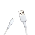 Кабель XO NB112 Micro USB для быстрой зарядки и передачи данных с подсветкой 1 метр 3А белый