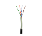 Кабель кручена пара GEAR UTP 4x2x0,51 Cat5E CCA PVC+PE для зовнішніх робіт чорний 305m