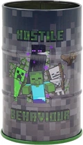 Стакан-подставка бочка YES Minecraft металл Серый (708376)