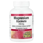 Гліцинат магнію 200 мг Natural Factors (Magnesium Glycinate) 120 рослинних капсул (NFS-01641)