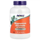 Гліцинат магнію з BioPerine Now Foods (Magnesium Glycinate With BioPerine) 180 рослинних капсул (NOW-01287)
