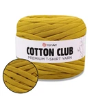 Пряжа трикотажна YarnArt Cotton Club, Гірчиця №7357 - 100% бавовна, для сумок, кошиків, килимків, декору (ЯрнАрт Коттон Клаб)